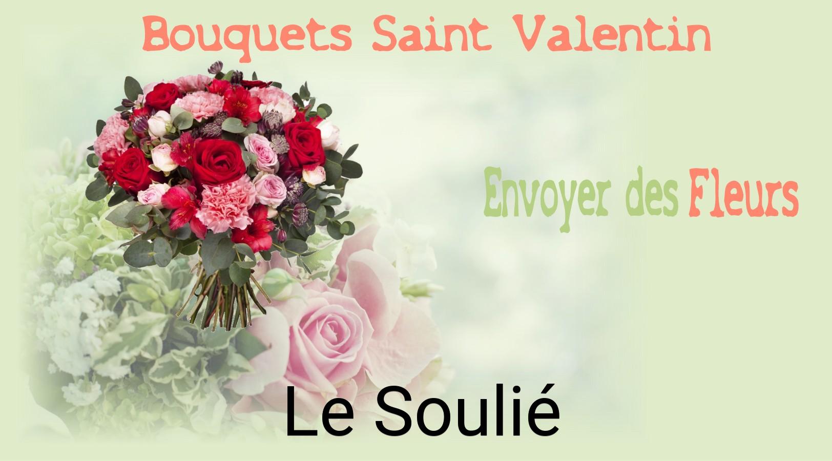 Roses de Saint-Valentin livrées à Le Soulié